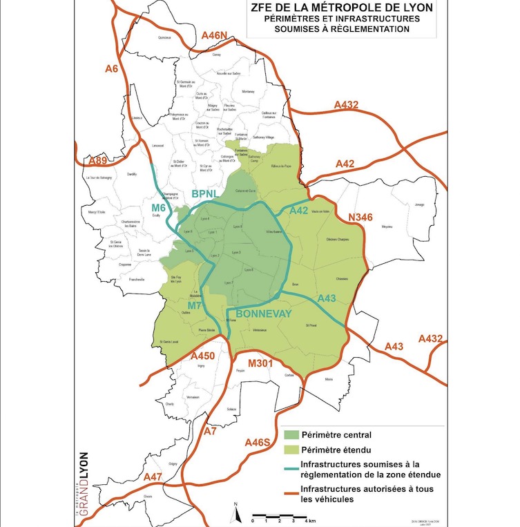 ZFE Lyon périmètre étendu Lyonpeople