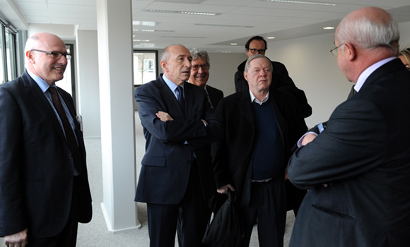 26. Didier Caudard-Breille (DCB International), Gérard Collomb, sénateur maire de Lyon et Gilles Buna, adjoint à l’Urbanisme