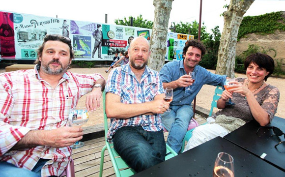 7. Philippe Risler (Sennheiser), François Savin (Duo Video), Philippe Faure (Tuilerie de Prony) et Christine Jacquet (Crèche Pralin-Praline)