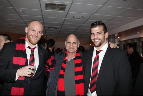 1. Nicolas Bontinck, Guy et Laurent Tranier (LOU Rugby)