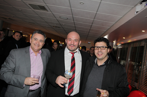 2. Marco Macaluso (Pernod), Jérémy Castex (LOU Rugby) et Frédéric Jade (Proconcept) 