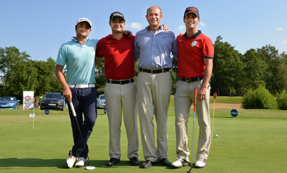 14. David Dragesco, Arnaud Pierre Malinvaud, Stéphane Flamand (directeur du Golf de la Bresse), Julien Chartier