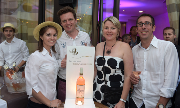 22. Vanessa Juget (Reine Astrid Warwick), François Coze (Domaine St André de Figuière), Valérie Kern (Warwick Reine Astrid) et Thibault Lacroix (Domaine St André de Figuière)