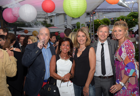 31. Richard Thavel (SCP Zerbib), Béryl Maillard, consul de St Domingue, Valérie (Lyon People), Patrick Auguy (Véolia) et Florence Beylat (Short-Line)