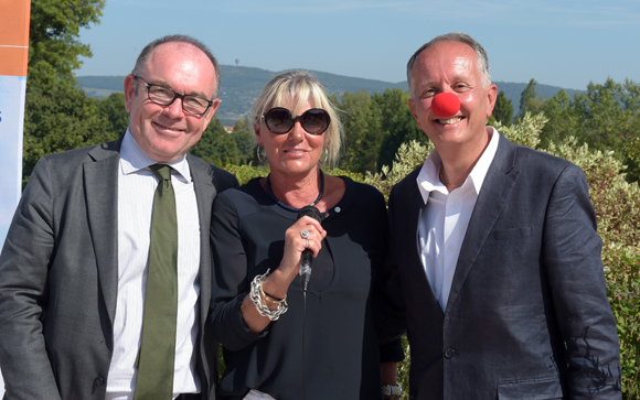 35. Yvon Léa (Banque Rhône-Alpes), Mireille Imbaud (Docteur Clown) et Eric Vernusse (Banque Rhône-Alpes)