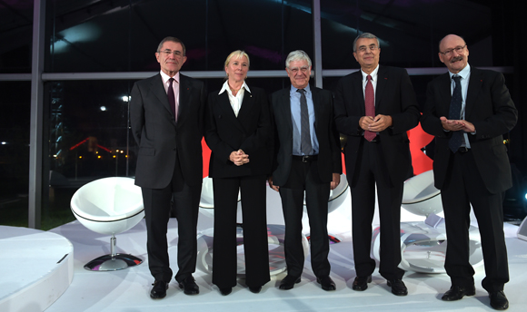 18. Gérard Mestrallet, PDG du groupe GDF Suez, Elisabeth Ayrault, présidente de la CNR, Pierre-René Lemas, DG de la caisse des Dépôts, Jean-Jack Queyranne, président du conseil régional Rhône-Alpes et Michel Margnes, président du conseil de surveillance de la CNR