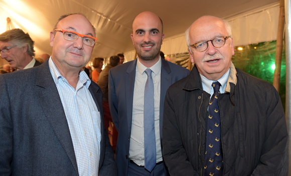 51. Gérard Angel (Les potins d’Angèle), Thomas San Marco (CNR) et Erik Orsenna 