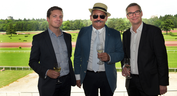 19. Alexandre Froment (PMU), Gérard Vacher, président de l’Hippodrome de Feurs et Bertrand Leblond (PMU)