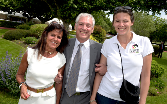 24. Béryl Maillard, consul de St Domingue, Jean-Claude Ravier, président des Hippodromes de Lyon et Ségolène Levêque (Hippodromes de Lyon)