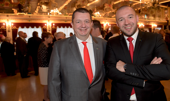 39. Christophe Marguin, président des Toques Blanches Lyonnaises et Guillaume Gomez, chef de L’Elysée