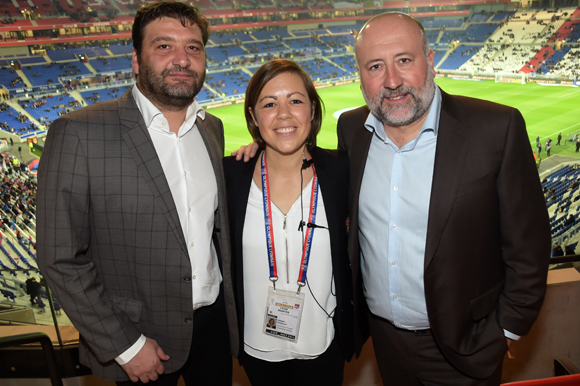 7. Marcel Prolange, Stéphanie Perret (OL) et Jean-Luc Remilly (Setreal)