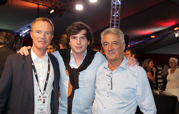 13. Serge Rouvière (LOU Arbitrage), Marc-Antoine Ginon (LOU Rugby) et Roger Girardon