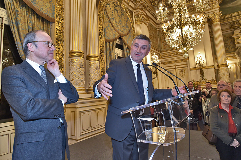 Vœux 2019. La fraternité, socle commun de Christophe Guilloteau et Pascal Mailhos